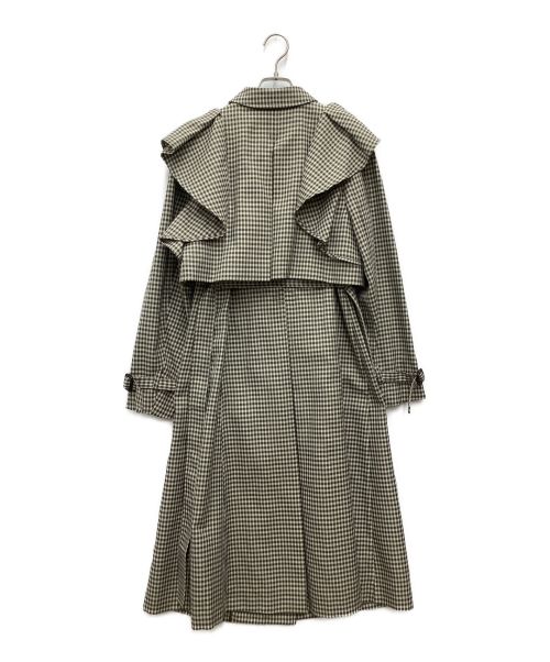 CELFORD（セルフォード）CELFORD (セルフォード) 3WAYフリルトレンチコート グレー サイズ:36の古着・服飾アイテム