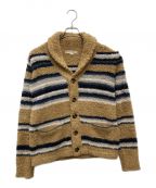 barefoot dreamsベアフットドリームス）の古着「カーディガン」｜ベージュ×ネイビー