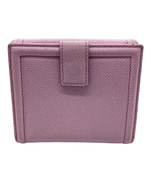 Salvatore Ferragamo（サルヴァトーレ フェラガモ）Salvatore Ferragamo (サルヴァトーレ フェラガモ) 2つ折り財布 パープルの古着・服飾アイテム