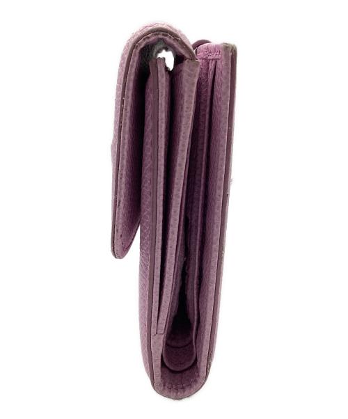 Salvatore Ferragamo（サルヴァトーレ フェラガモ）Salvatore Ferragamo (サルヴァトーレ フェラガモ) 2つ折り財布 パープルの古着・服飾アイテム