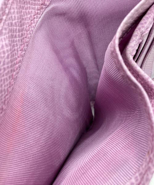 Salvatore Ferragamo（サルヴァトーレ フェラガモ）Salvatore Ferragamo (サルヴァトーレ フェラガモ) 2つ折り財布 パープルの古着・服飾アイテム