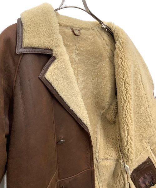 LORDANTHONY（ロードアンソニー）LORDANTHONY (ロードアンソニー) ムートンコート ブラウン サイズ:Mの古着・服飾アイテム