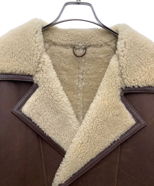 LORDANTHONY（ロードアンソニー）LORDANTHONY (ロードアンソニー) ムートンコート ブラウン サイズ:Mの古着・服飾アイテム