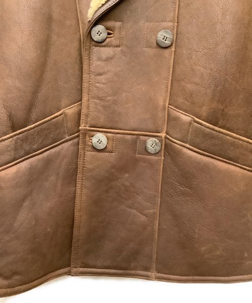 LORDANTHONY（ロードアンソニー）LORDANTHONY (ロードアンソニー) ムートンコート ブラウン サイズ:Mの古着・服飾アイテム