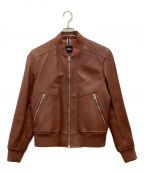 BOSS HUGO BOSSボス ヒューゴボス）の古着「レザージャケット」｜ブラウン