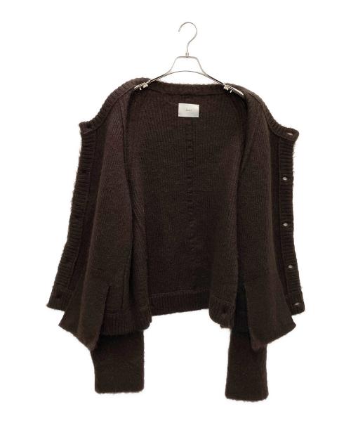 stein（シュタイン）stein (シュタイン) KID MOHAIR CARDIGAN カーディガン ダークブラウン サイズ:SIZE Sの古着・服飾アイテム