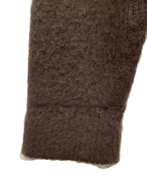 stein（シュタイン）stein (シュタイン) KID MOHAIR CARDIGAN カーディガン ダークブラウン サイズ:SIZE Sの古着・服飾アイテム