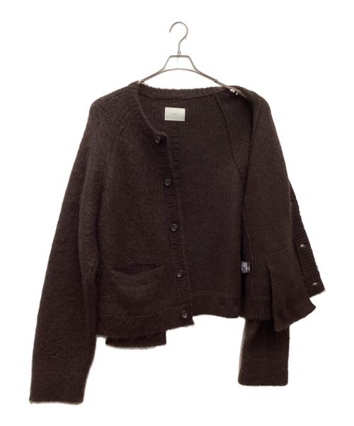 stein（シュタイン）stein (シュタイン) KID MOHAIR CARDIGAN カーディガン ダークブラウン サイズ:SIZE Sの古着・服飾アイテム