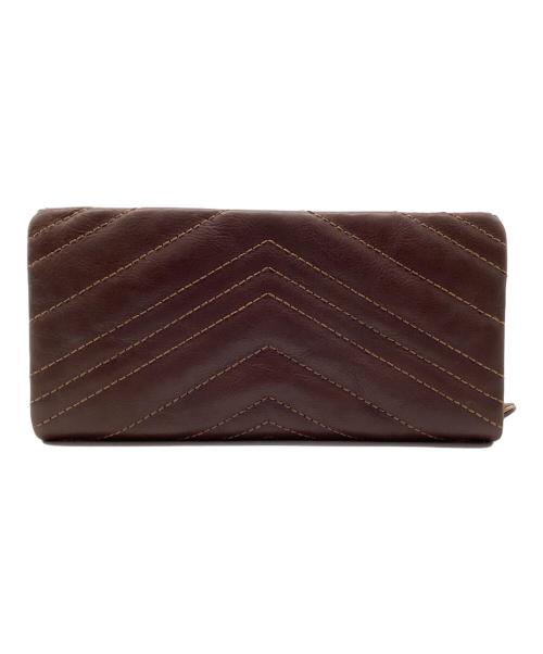 genten（ゲンテン）genten (ゲンテン) フォーリア 長財布 ブラウンの古着・服飾アイテム