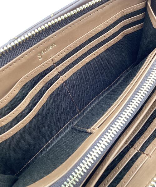 genten（ゲンテン）genten (ゲンテン) フォーリア 長財布 ブラウンの古着・服飾アイテム