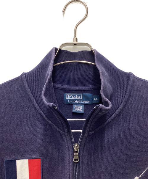 POLO RALPH LAUREN（ポロ・ラルフローレン）POLO RALPH LAUREN (ポロ・ラルフローレン) ジップパーカー FRANCE ネイビー サイズ:SIZE LLの古着・服飾アイテム