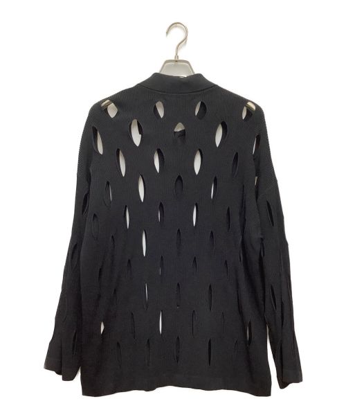 MAISON SPECIAL（メゾンスペシャル）MAISON SPECIAL (メゾンスペシャル) プライムオーバースラッシュニットシャツカーディガン ブラック サイズ:1の古着・服飾アイテム