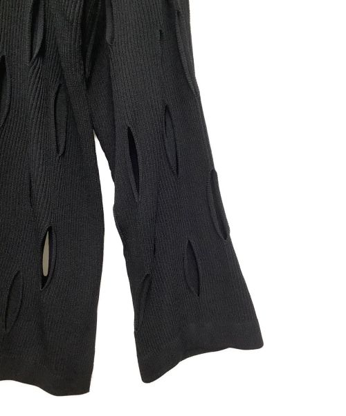 MAISON SPECIAL（メゾンスペシャル）MAISON SPECIAL (メゾンスペシャル) プライムオーバースラッシュニットシャツカーディガン ブラック サイズ:1の古着・服飾アイテム