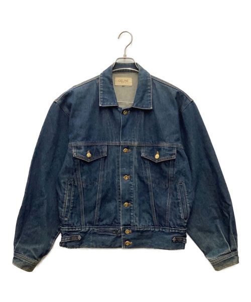 CELINE（セリーヌ）CELINE (セリーヌ) スタッズデニムジャケット オールド インディゴ サイズ:SIZE Lの古着・服飾アイテム