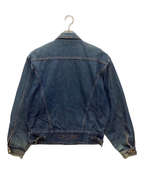 CELINE（セリーヌ）CELINE (セリーヌ) スタッズデニムジャケット オールド インディゴ サイズ:SIZE Lの古着・服飾アイテム