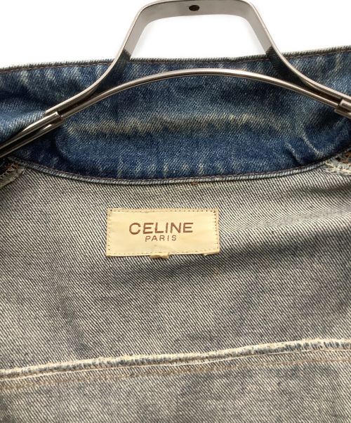 CELINE（セリーヌ）CELINE (セリーヌ) スタッズデニムジャケット オールド インディゴ サイズ:SIZE Lの古着・服飾アイテム