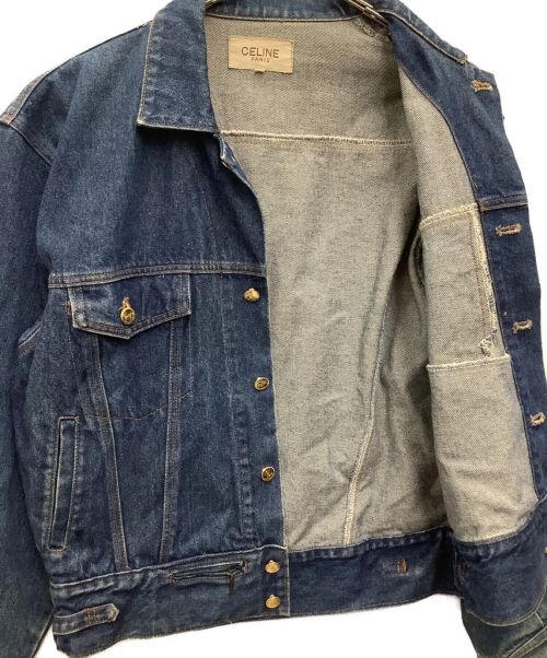 CELINE（セリーヌ）CELINE (セリーヌ) スタッズデニムジャケット オールド インディゴ サイズ:SIZE Lの古着・服飾アイテム