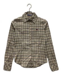 BURBERRY BLUE LABEL（バーバリーロンドンブルーレーベル）の古着「長袖シャツ」｜ベージュ