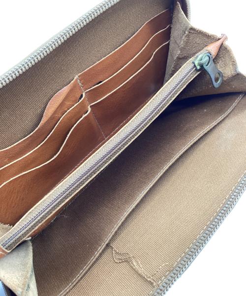 IL BISONTE（イル ビゾンテ）IL BISONTE (イル ビゾンテ) ラウンドファスナー長財布 ブラウンの古着・服飾アイテム