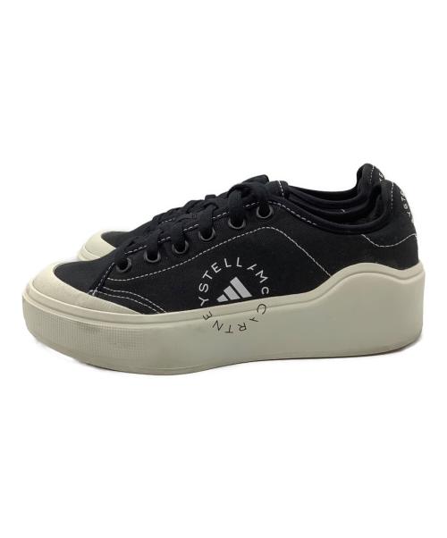 adidas（アディダス）adidas (アディダス) STELLA McCARTNEY (ステラマッカートニー) スニーカー　COURT ブラック サイズ:SIZE 24cmの古着・服飾アイテム