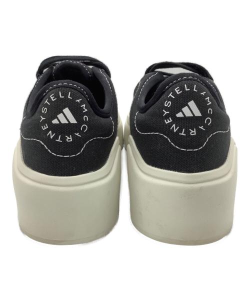 adidas（アディダス）adidas (アディダス) STELLA McCARTNEY (ステラマッカートニー) スニーカー　COURT ブラック サイズ:SIZE 24cmの古着・服飾アイテム