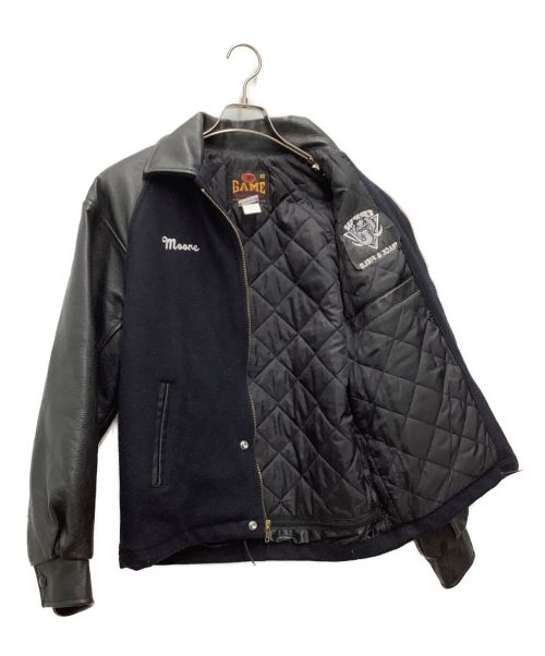 GAME SPORTS WEAR（ゲームスポーツウェア）GAME SPORTS WEAR (ゲームスポーツウェア) スタジャン ブラック サイズ:SIZE XSの古着・服飾アイテム