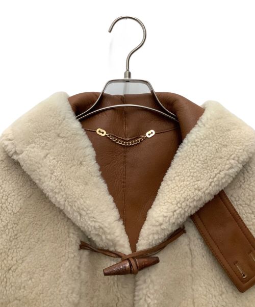 TOMORROW LAND（トゥモローランド）TOMORROW LAND (トゥモローランド) 20AW DENIM別注 ムートンダッフルコート ブラウン サイズ:SIZE　48の古着・服飾アイテム