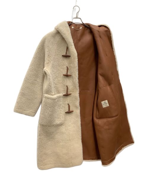 TOMORROW LAND（トゥモローランド）TOMORROW LAND (トゥモローランド) 20AW DENIM別注 ムートンダッフルコート ブラウン サイズ:SIZE　48の古着・服飾アイテム