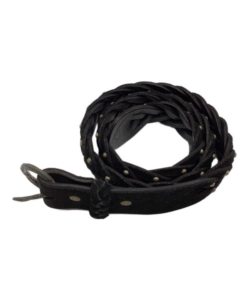 htc（エイチティーシー）HTC (エイチティーシー) スタッズウーブンベルト ブラック サイズ:SIZE 81cm (W32)の古着・服飾アイテム