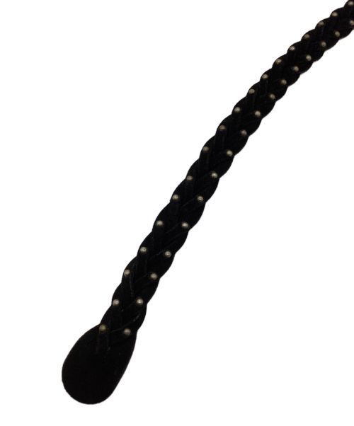 htc（エイチティーシー）HTC (エイチティーシー) スタッズウーブンベルト ブラック サイズ:SIZE 81cm (W32)の古着・服飾アイテム