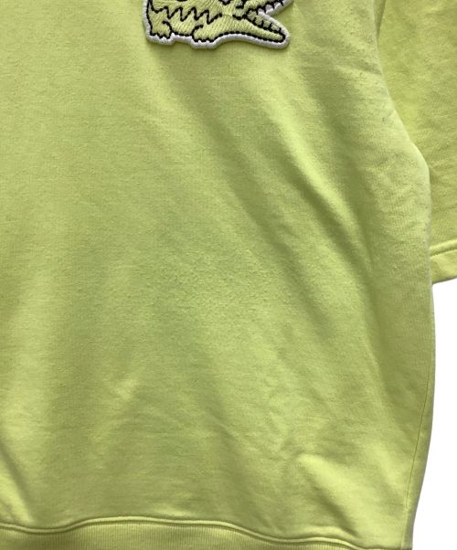 LACOSTE（ラコステ）LACOSTE (ラコステ) オーバーサイズクロックエンブレムスウェットTシャツ イエロー サイズ:SIZE Mの古着・服飾アイテム