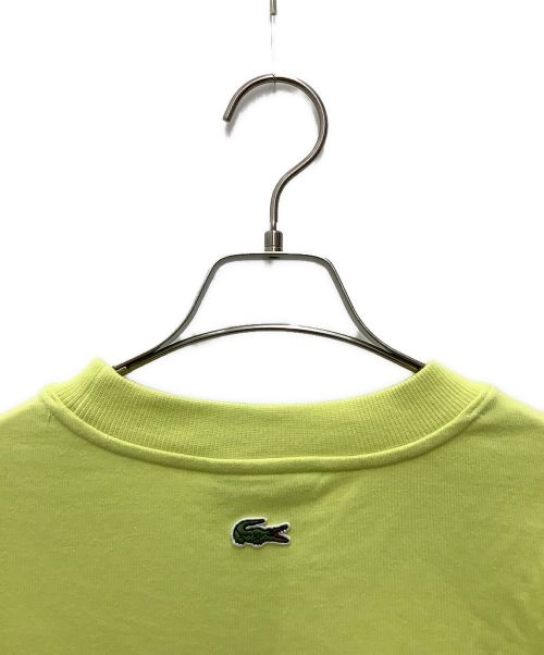 LACOSTE（ラコステ）LACOSTE (ラコステ) オーバーサイズクロックエンブレムスウェットTシャツ イエロー サイズ:SIZE Mの古着・服飾アイテム
