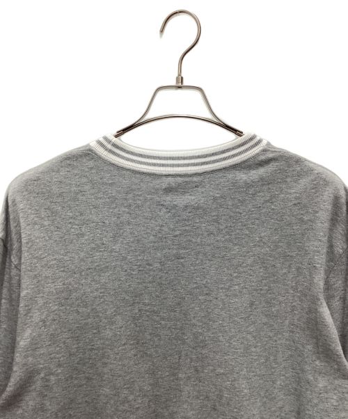 Aime Leon Dore（エメ レオン ドレ）Aime Leon Dore (エメ レオン ドレ) ロングカットソー　18AW グレー×ホワイト サイズ:SIZE 不明の古着・服飾アイテム