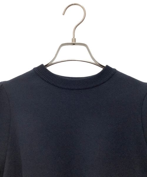 YORI（ヨリ）YORI (ヨリ) コットンパフスリーブニット ネイビー サイズ:SIZE Freeの古着・服飾アイテム