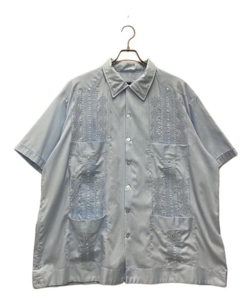 CAMPOS（-）CAMPOS (-) 90S キューバシャツ スカイブルー サイズ:SIZE 50の古着・服飾アイテム