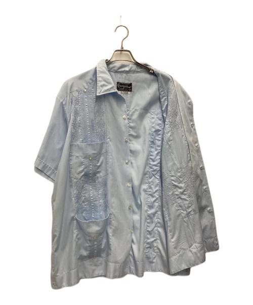 CAMPOS（-）CAMPOS (-) 90S キューバシャツ スカイブルー サイズ:SIZE 50の古着・服飾アイテム