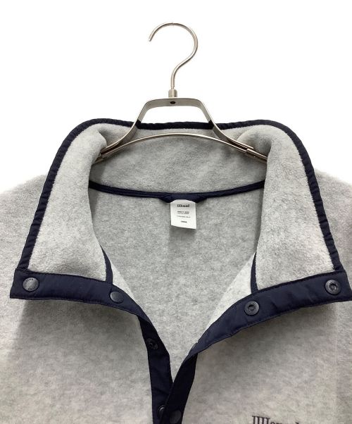 JJJJound（ジョウンド）JJJJound (ジョウンド) スナップフリースジャケット ライトグレー サイズ:SIZE Lの古着・服飾アイテム