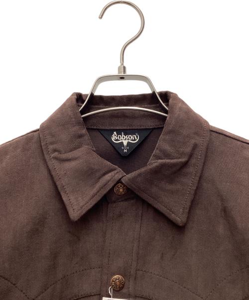 BOBSON（ボブソン）BOBSON (ボブソン) スウェードジャケット 三角タグ ブラウン サイズ:SIZE Mの古着・服飾アイテム