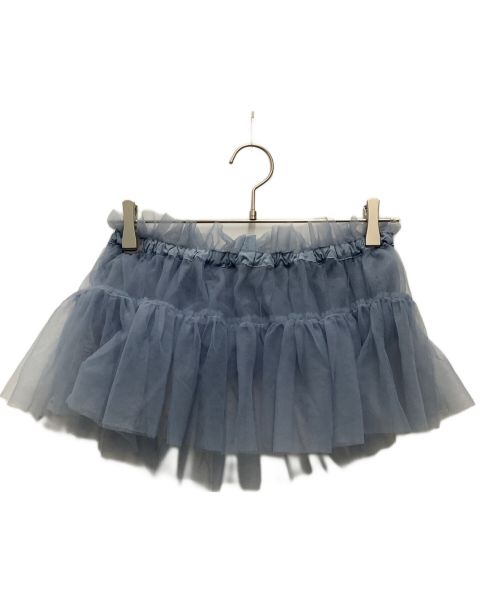 KBF（ケービーエフ）KBF (ケービーエフ) チュールSETクロップドシャツ スカイブルー サイズ:SIZE　Freeの古着・服飾アイテム