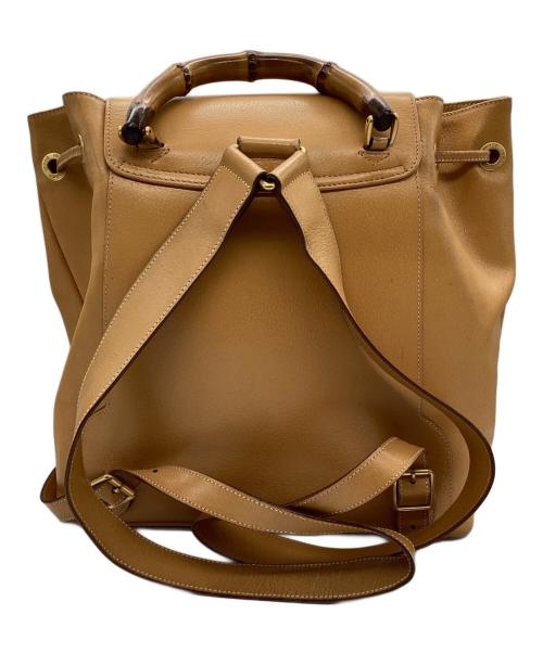 GUCCI（グッチ）GUCCI (グッチ) バンブーリュックサック ライトブラウンの古着・服飾アイテム