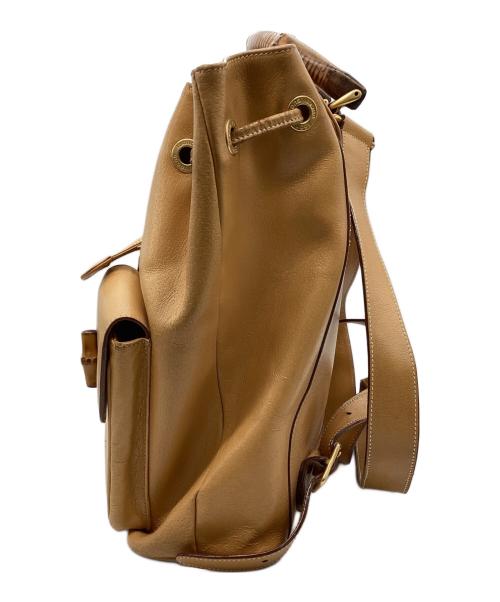 GUCCI（グッチ）GUCCI (グッチ) バンブーリュックサック ライトブラウンの古着・服飾アイテム