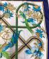 中古・古着 HERMES (エルメス) Carailes シルクスカーフ カレ90 ネイビー×ゴールド：10000円