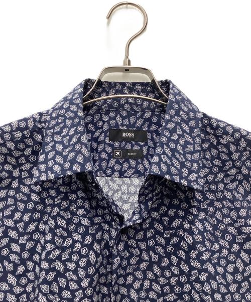 BOSS HUGO BOSS（ボス ヒューゴボス）BOSS HUGO BOSS (ボス ヒューゴボス) 長袖シャツ ネイビー サイズ:SIZE 41の古着・服飾アイテム
