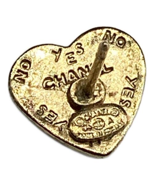 CHANEL（シャネル）CHANEL (シャネル) ハートピアス ココマーク ブラックの古着・服飾アイテム