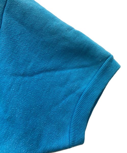 Hanes（ヘインズ）Hanes (ヘインズ) 50S~ ハーフハーフジップ半袖スウェット スカイブルー サイズ:SIZE Mの古着・服飾アイテム