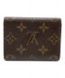 LOUIS VUITTON (ルイ ヴィトン) アンヴェロップ・カルト・ドゥ・ヴィジット モノグラム ブラウン：16000円