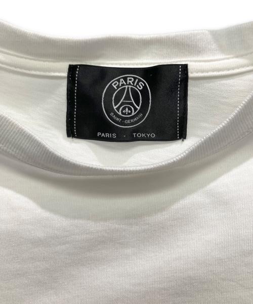 Paris Saint-Germain（パリサンジェルマン）Paris Saint-Germain (パリサンジェルマン) プリントTシャツ ホワイト サイズ:Mの古着・服飾アイテム