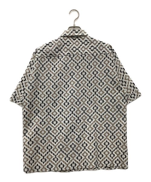 Sears（シアーズ）Sears (シアーズ) 70S 半袖シャツ ブラック×グレー サイズ:SIZE Mの古着・服飾アイテム