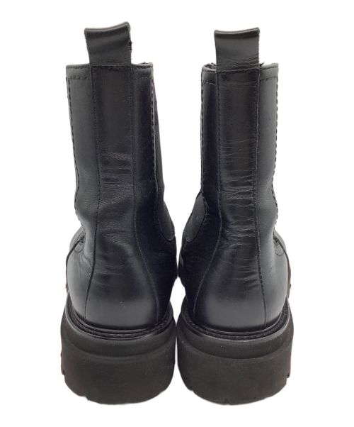 PASCUCCI（パスクッチ）PASCUCCI (パスクッチ) サイドゴアボリュームブーツ ブラック サイズ:SIZE 38（24㎝）の古着・服飾アイテム