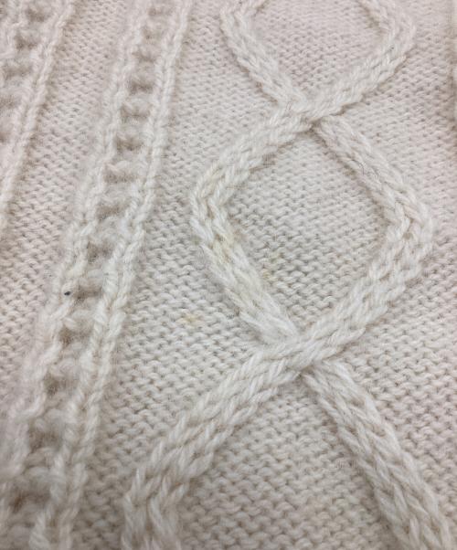 FALCARRAGH（ファルカラ）fAlCARRAgh (ファルカラ) セーター アイルランド製 アイボリー サイズ:SIZE Lの古着・服飾アイテム